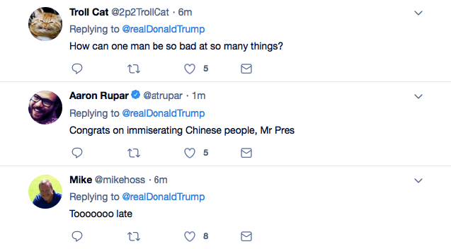 Screenshot-at-Dec-14-11-44-00 Trump Tweets Fighting Words To China During AM Trade War Twitter Rant Donald Trump Economy Featured Politics Social Media Top Stories 