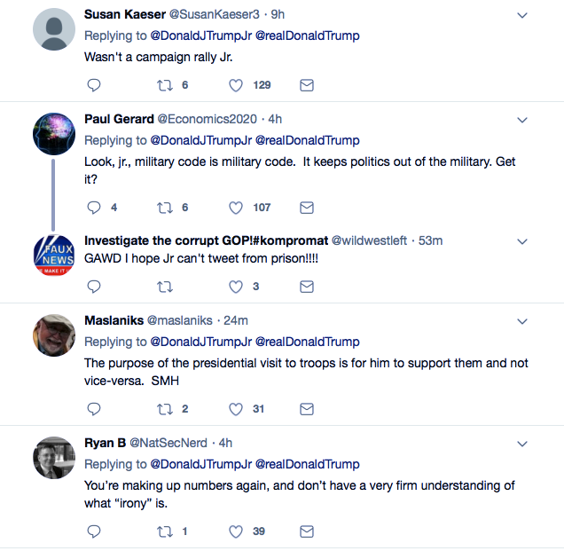 Screenshot-at-Dec-28-09-24-21 Trump Jr. Cries On Twitter Over Media Criticism Of His Father For Iraq Visit Donald Trump Featured Military Politics Social Media Top Stories 