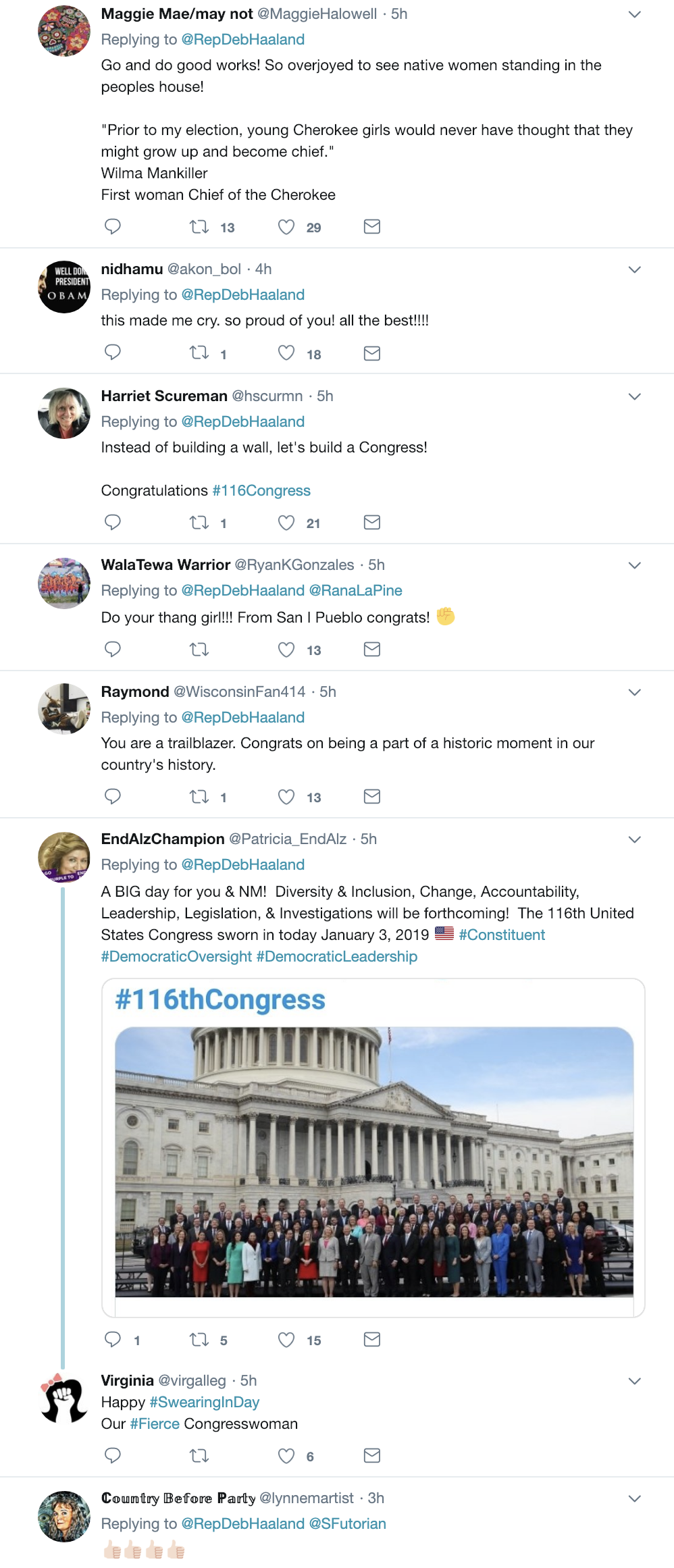 Screen-Shot-2019-01-03-at-3.26.18-PM First Native Swears Into Congress Wearing Tribal Dress As Trump Mocks 'Pocahontas' Domestic Policy Election 2018 Feminism History Politics Top Stories White Privilege 