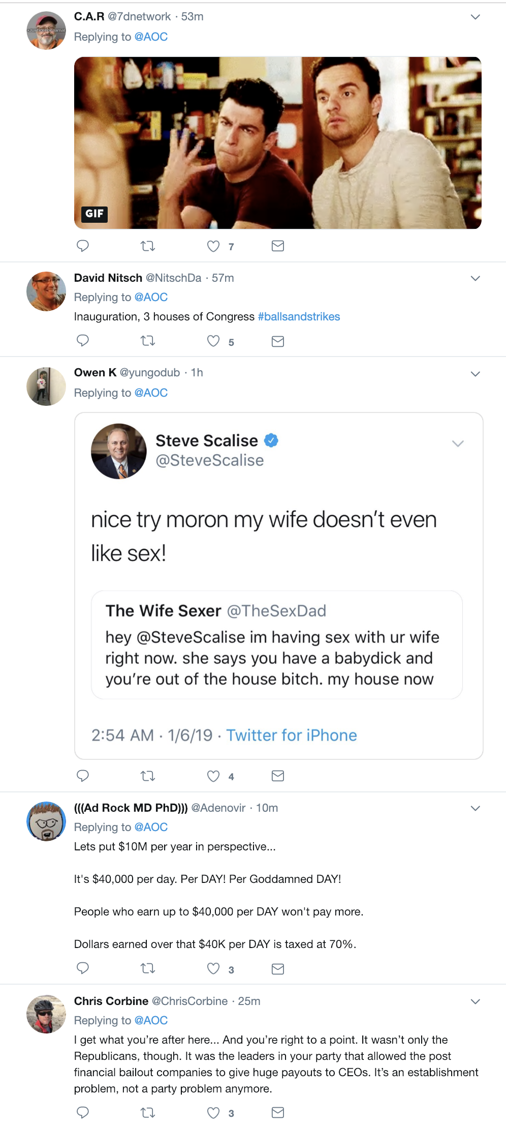 Screen-Shot-2019-01-06-at-9.07.21-AM Ocasio-Cortez Clowns Steve Scalise Over Not Knowing What Marginal Taxes Are Domestic Policy Donald Trump Election 2018 Feminism Politics Top Stories 