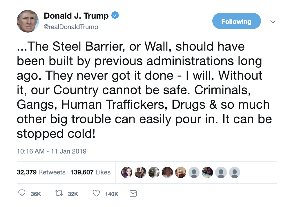 Screen-Shot-2019-01-13-at-3.48.26-PM El Chapo's Traffickers Testify At Trial That Trump's Border Wall Won't Stop Drugs Corruption Crime DACA Donald Trump Immigration Politics Racism Refugees Top Stories 