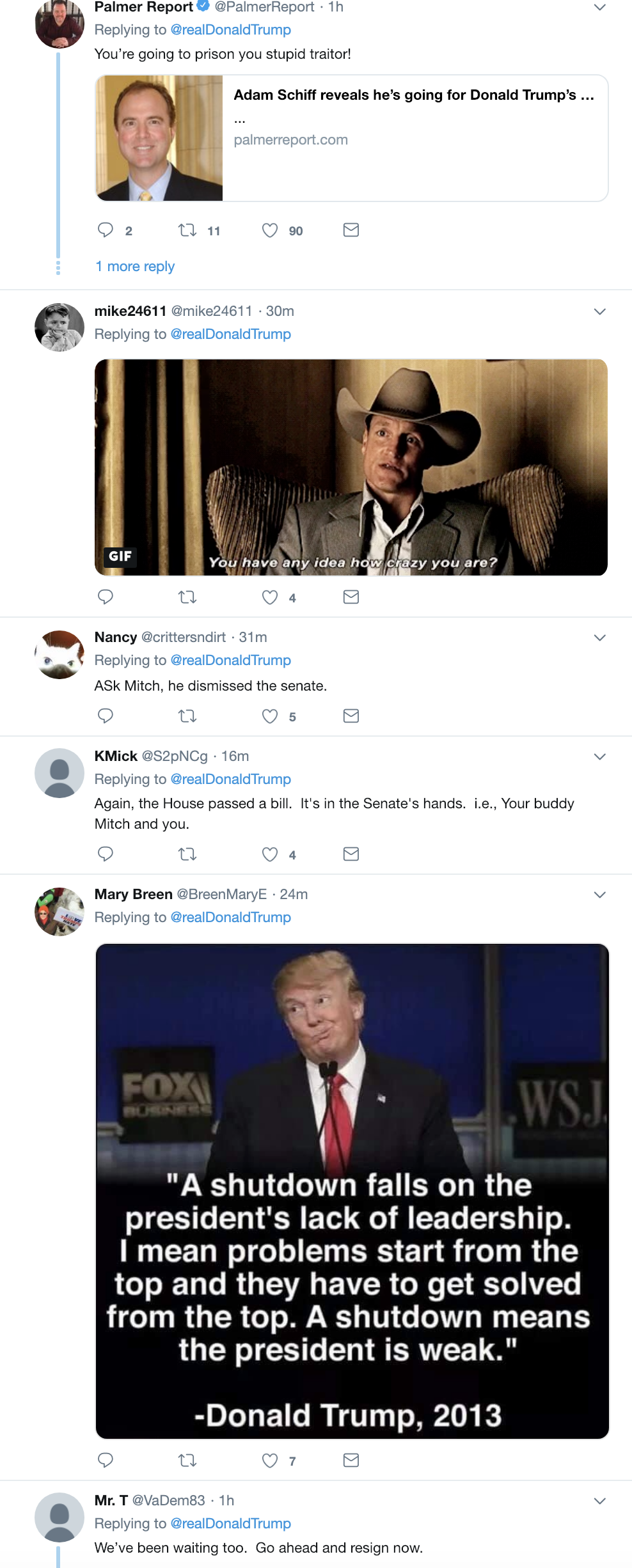Screen-Shot-2019-01-14-at-7.34.09-AM.png?zoom=2 Trumps Unloads Pelosi Aggressions On Twitter Like A Lunatic & Gets Mocked Corruption Crime DACA Domestic Policy Donald Trump Immigration Politics Top Stories 