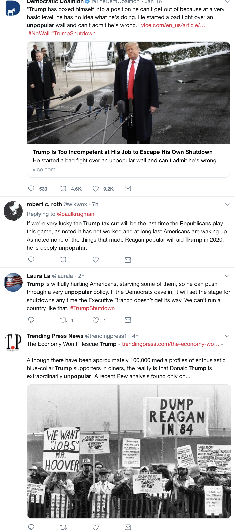 Screen-Shot-2019-01-22-at-3.03.40-PM New Public Policy Poll Results Released & The Numbers Have Trump Spazzing Corruption Crime Donald Trump Politics Top Stories 