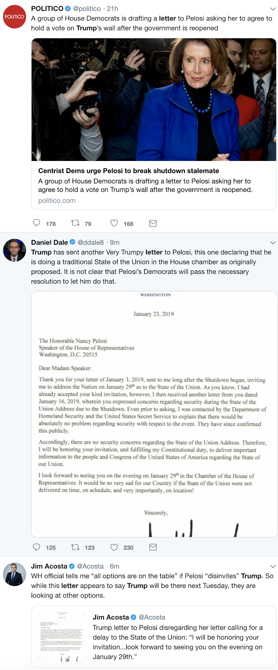 Screen-Shot-2019-01-23-at-11.33.23-AM Trump's Childish & Spiteful Letter To Nancy Pelosi Released To Press - Donald Humiliated Again Corruption Crime Domestic Policy Donald Trump Economy Politics Top Stories 