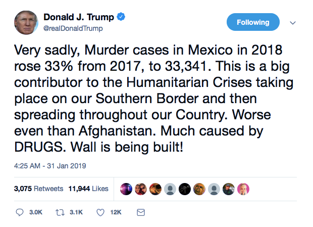 Screenshot-at-Jan-31-07-50-42 Trump Flies Awake, Runs To Twitter For 6-Tweet Tirade Like A Limp Noodle Donald Trump Featured Immigration Politics Social Media Top Stories 