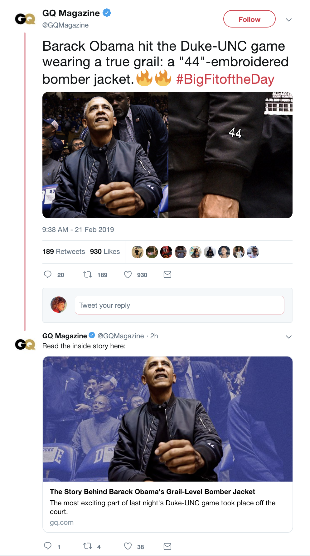 Screen-Shot-2019-02-21-at-12.58.09-PM Obama Hits Up Duke Game & What He Wore Has The GOP Flipping Celebrities Politics Social Media Sports Top Stories 