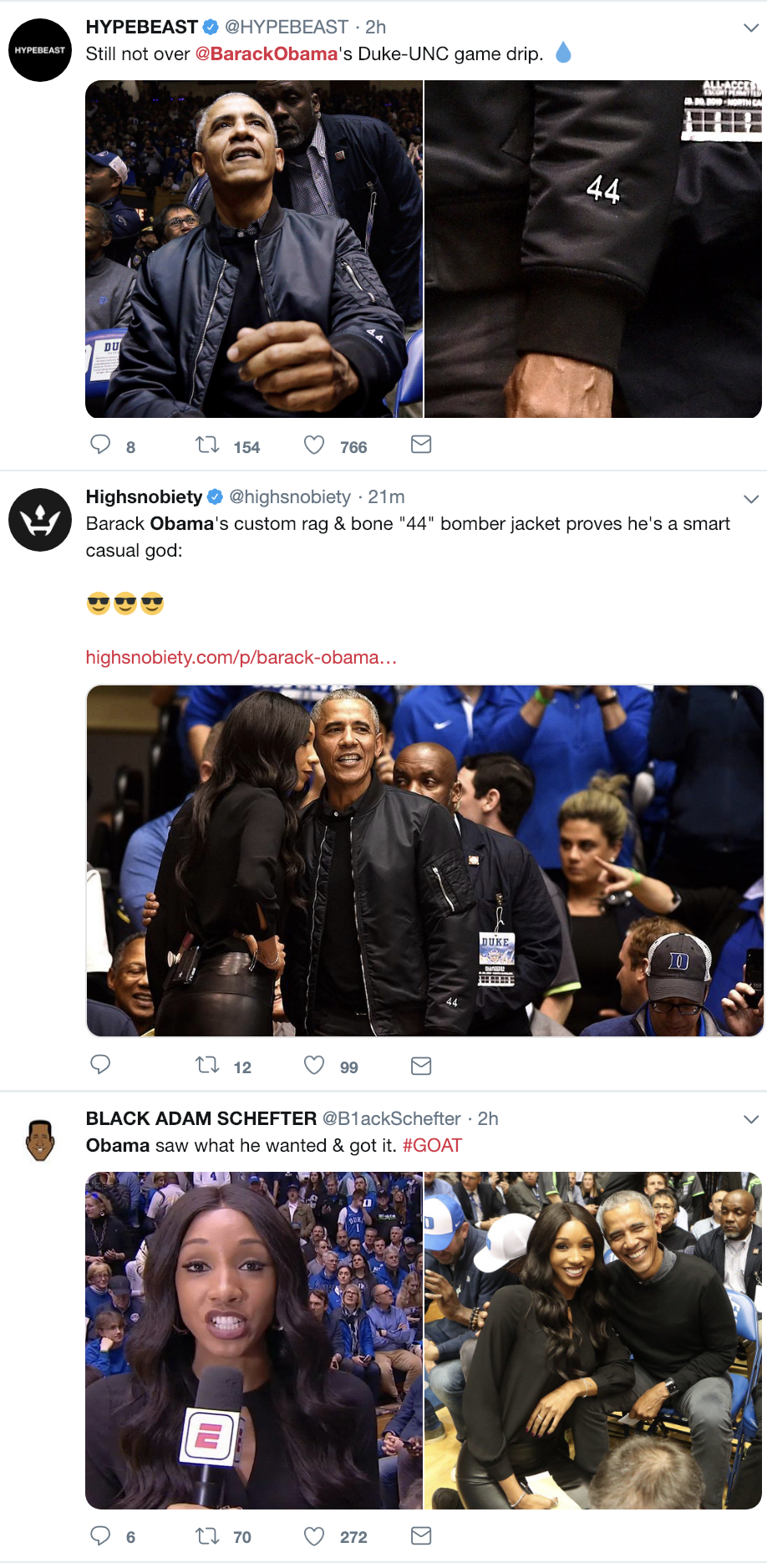 Screen-Shot-2019-02-21-at-12.59.47-PM Obama Hits Up Duke Game & What He Wore Has The GOP Flipping Celebrities Politics Social Media Sports Top Stories 