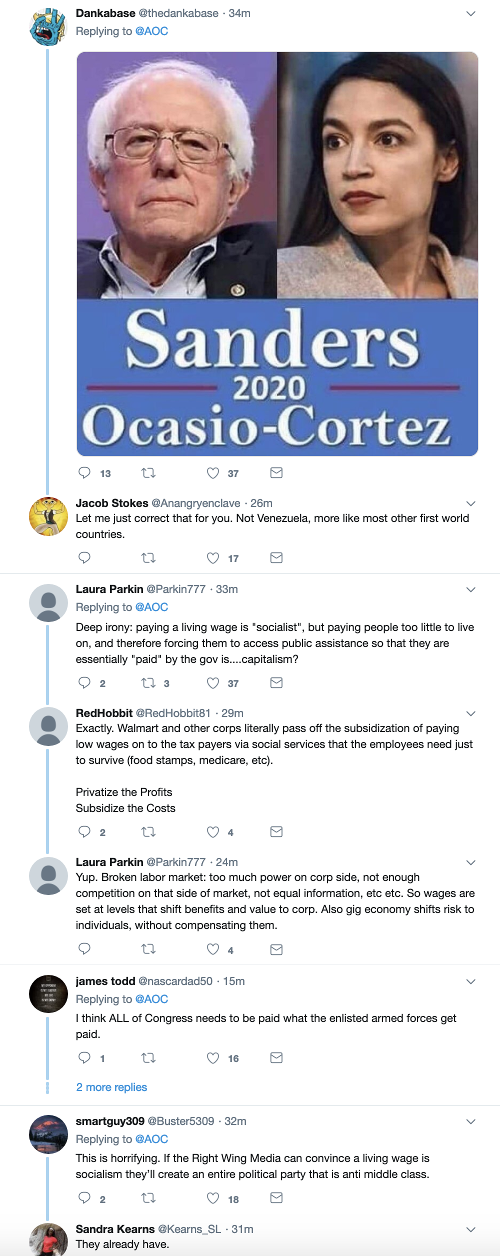 Screen-Shot-2019-02-25-at-8.57.47-AM Ocasio-Cortez Drops Twitter Bomb On 'Fox News' Like A Tiny Nuke Economy Election 2018 Labor Media Politics Top Stories 