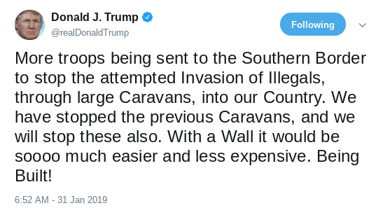 Screenshot-2019-02-01-at-5.26.03-PM Smart Reporter Gets Trump To Admit His Wall Won't Stop Caravans (VIDEO) Donald Trump Immigration Politics Top Stories 