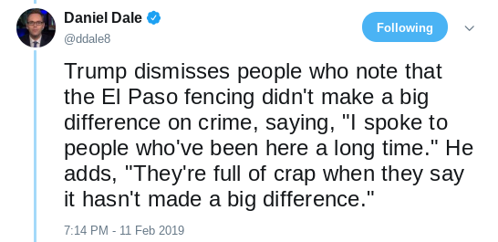 Screenshot-2019-02-12-at-10.01.07-AM El Paso Fire Dept Releases Fact-Check Of Trump's Crowd Size Claims Donald Trump Politics Top Stories 