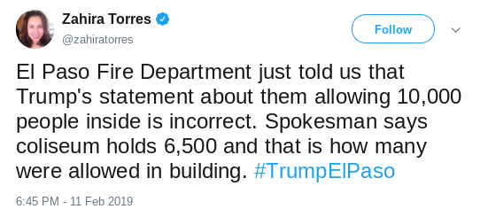 Screenshot-2019-02-12-at-10.01.33-AM El Paso Fire Dept Releases Fact-Check Of Trump's Crowd Size Claims Donald Trump Politics Top Stories 