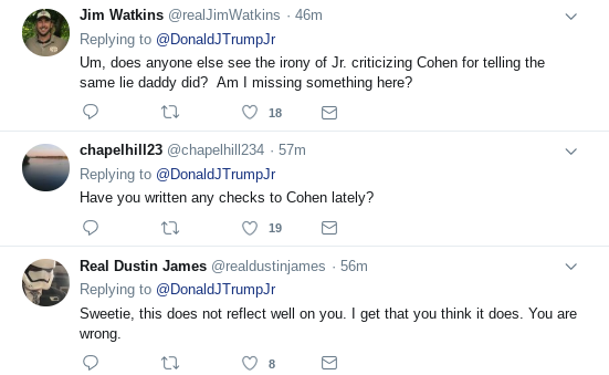 Screenshot-2019-02-27-at-9.17.24-AM Trump Jr. Wakes Up In Panic & Tweets At Michael Cohen During Public Mental Collapse Donald Trump Politics Social Media Top Stories 