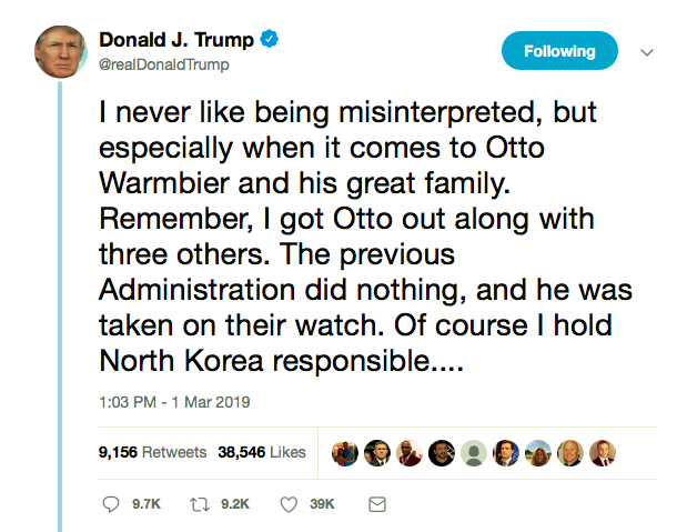 Screen-Shot-2019-03-01-at-5.34.03-PM Warmbier's Family Speaks Out Against Trump's Korea Ass-Kiss Donald Trump Featured Politics Top Stories 