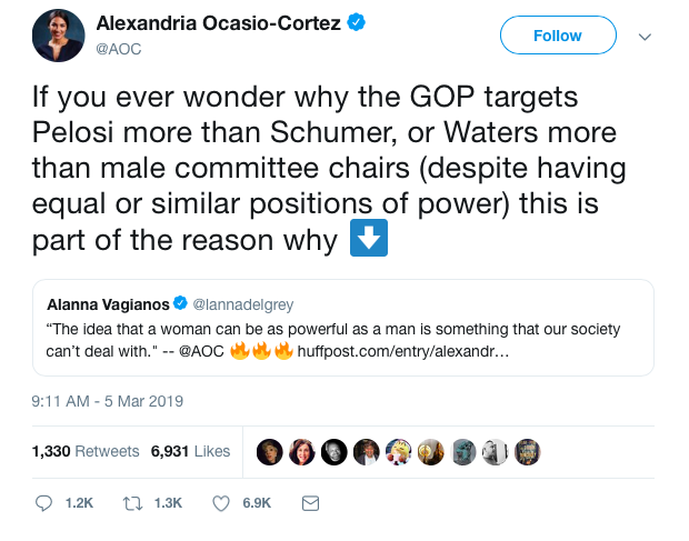 Screen-Shot-2019-03-05-at-9.47.09-AM AOC Goes Full Feminist On Twitter & Conservatives Lose Their Minds Activism Corruption Donald Trump Politics Top Stories 