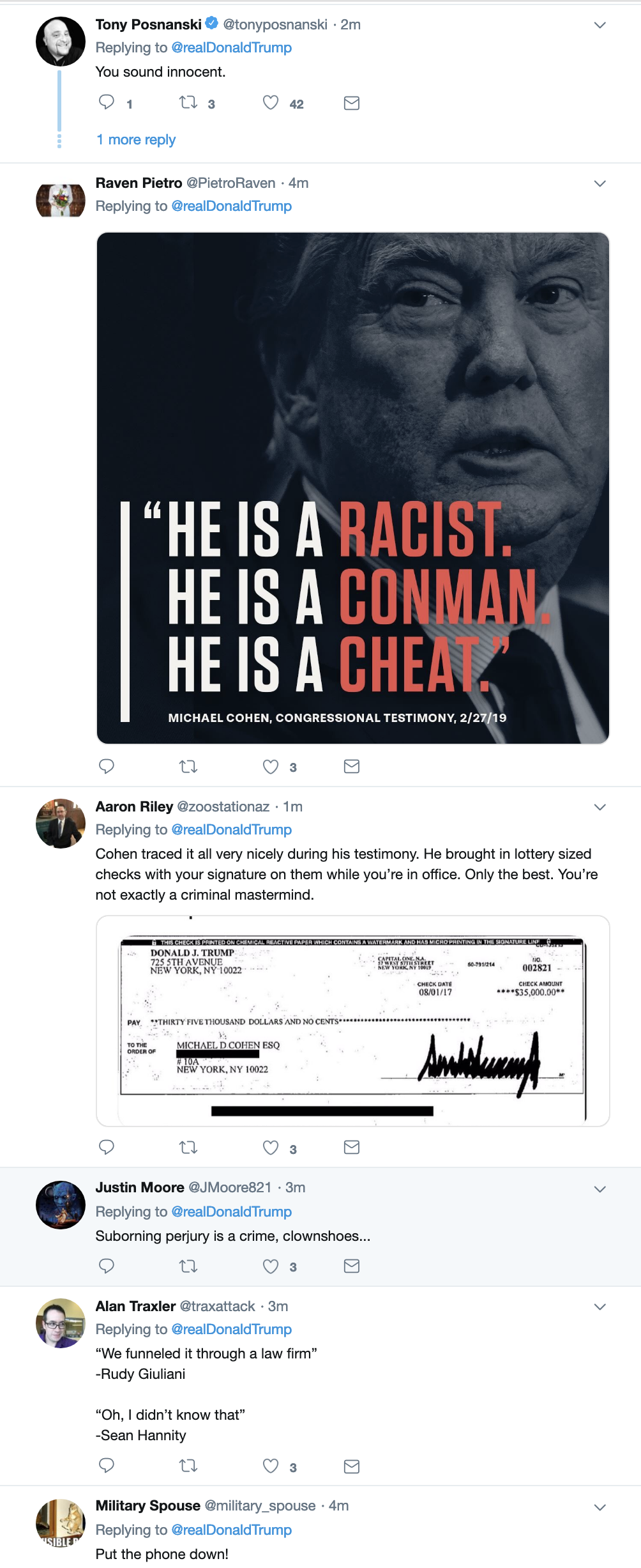 Screen-Shot-2019-03-07-at-8.31.05-AM Trump Wakes Up & Rage Tweets At Michael Cohen Like A Lunatic Corruption Crime Donald Trump Election 2016 Politics Top Stories 