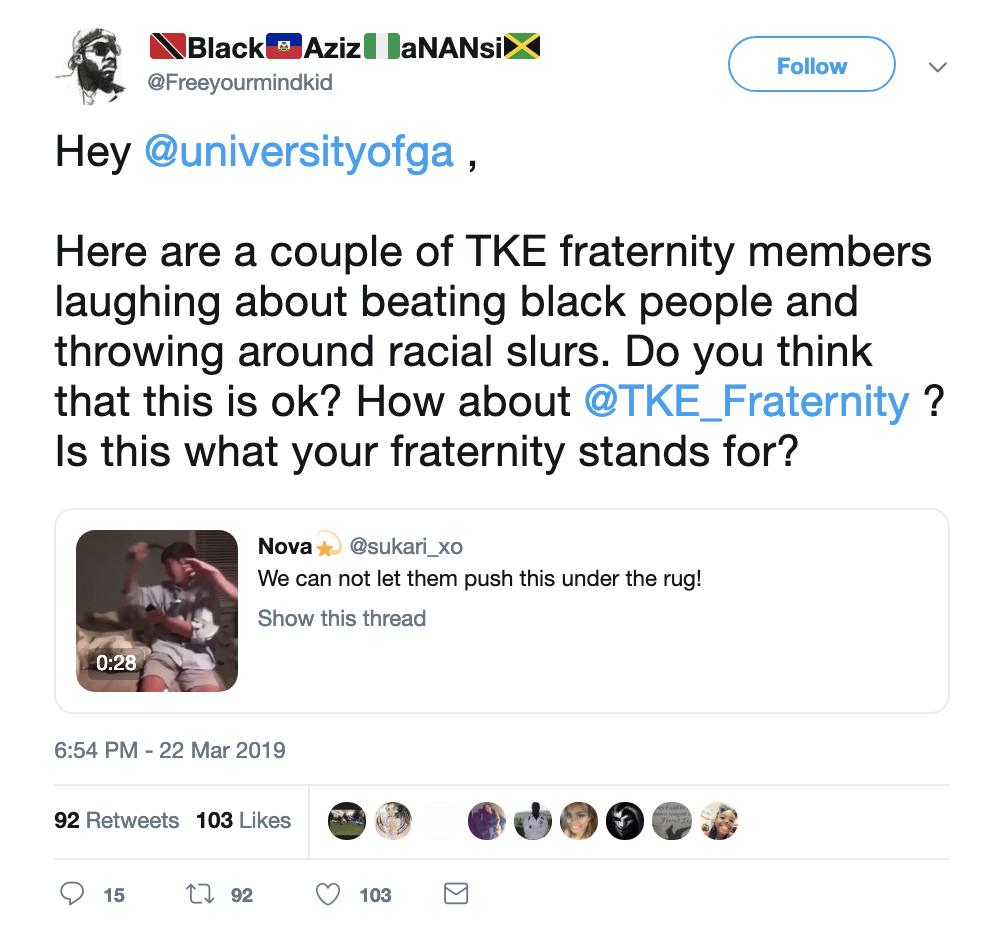 Screen-Shot-2019-03-23-at-11.56.21-AM Historically White  University Suspends Fraternity For Racist Video Anti-Semitism Black Lives Matter Civil Rights Corruption Crime Donald Trump Education Politics Racism Top Stories 