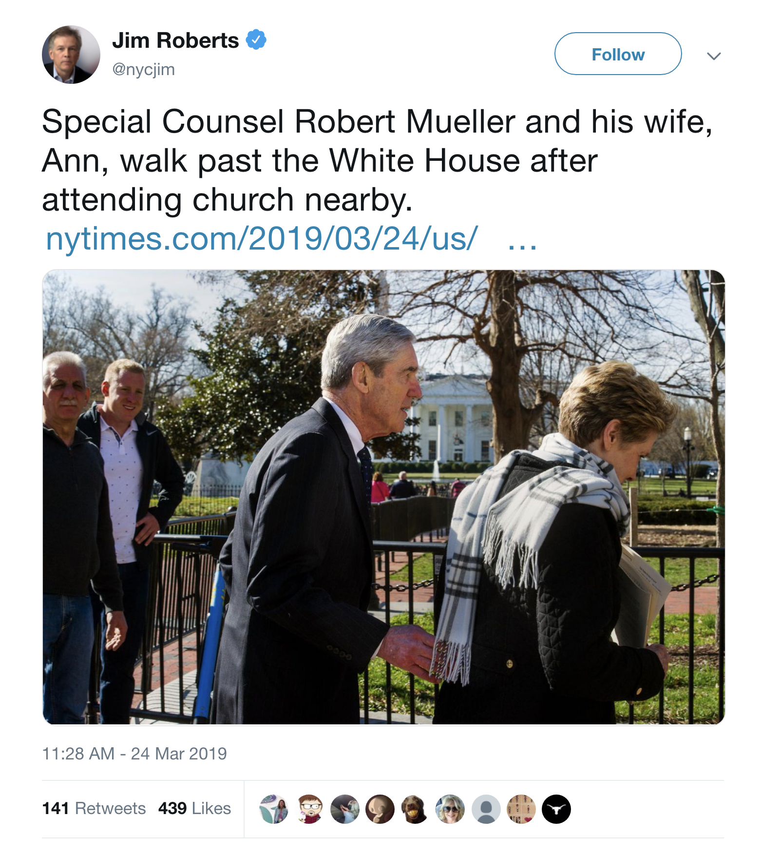 Screen-Shot-2019-03-24-at-1.02.34-PM Mueller Makes Surprise Sunday Appearance Outside White House & Republicans Are A Spaz Corruption Crime Donald Trump Election 2016 Mueller Politics Robert Mueller Russia Top Stories 