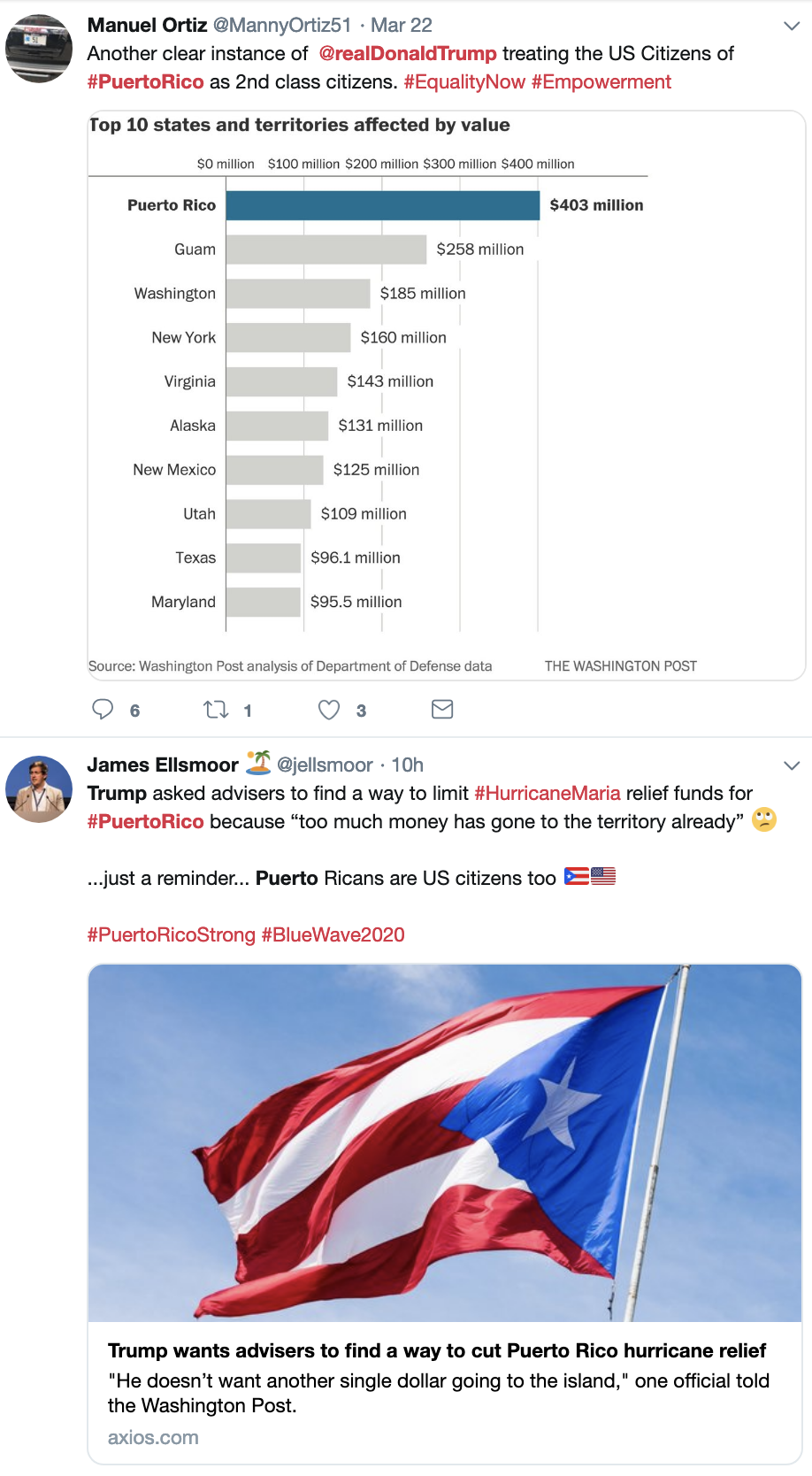 Screen-Shot-2019-03-26-at-9.01.11-AM Trump Blocks All Funds To Hurricane-Ravaged Puerto Rico Corruption Crime Domestic Policy Donald Trump Politics Racism Top Stories 