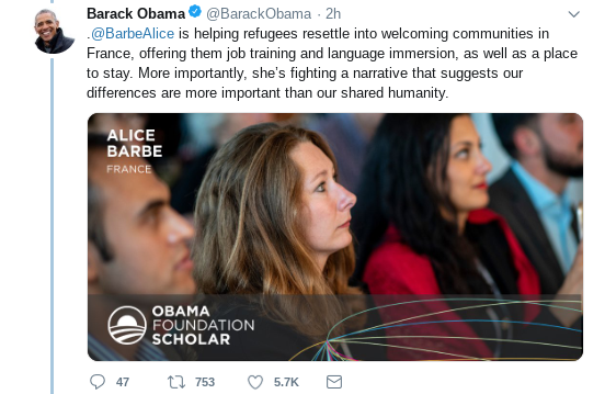 Screenshot-2019-03-08-at-10.41.40-AM Obama Tweets Instantly Viral Friday Message To America That Makes Trump Look Like A Sexist Fool Activism Donald Trump Politics Social Media Top Stories 