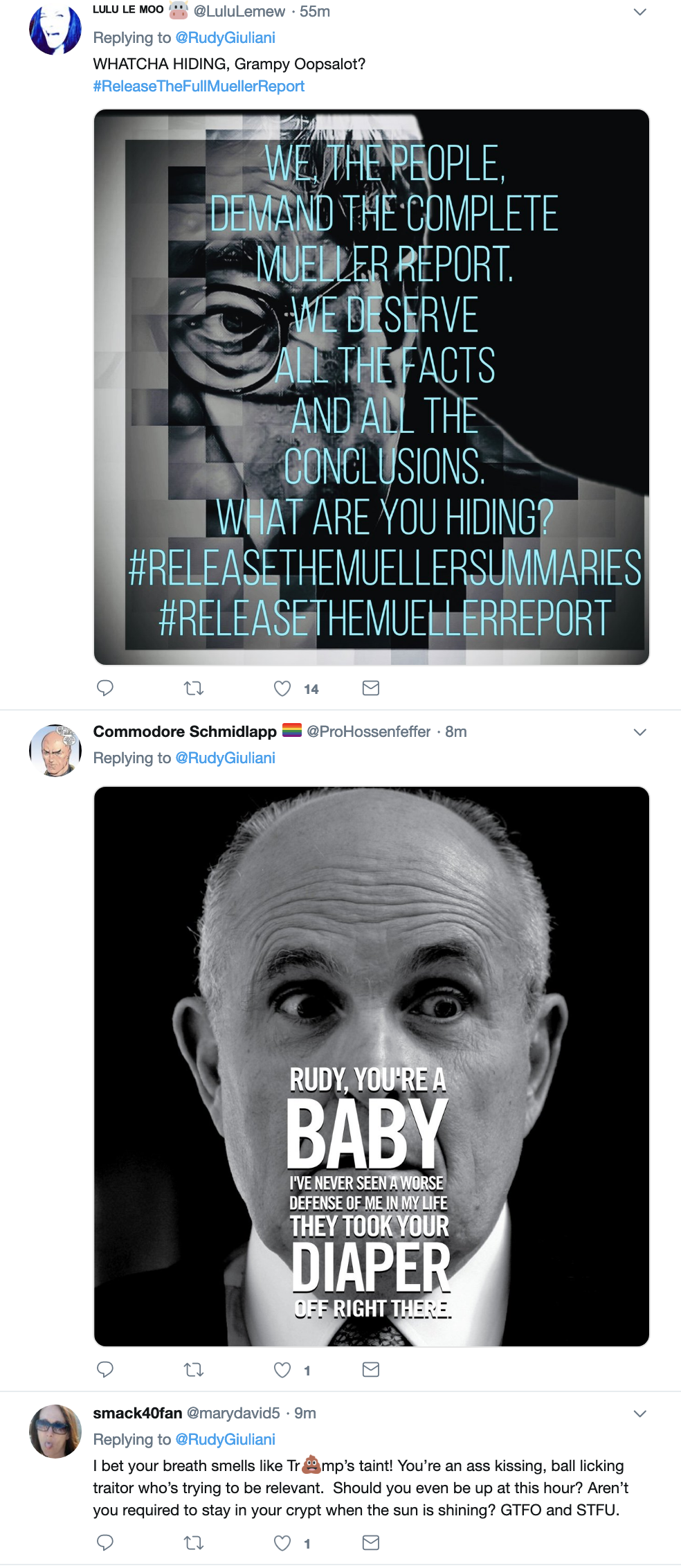 Screen-Shot-2019-04-10-at-2.28.55-PM Giuliani Creates PR Nightmare For Trump During Bizarre Twitter Meltdown Corruption Crime Donald Trump Politics Top Stories 