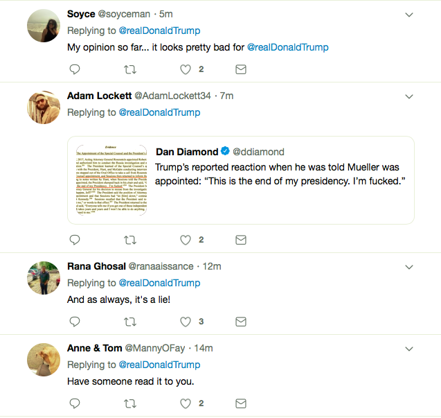 Screen-Shot-2019-04-18-at-2.16.42-PM Trump Tweets Slime-Ball Response To Redacted Mueller Report Donald Trump Featured Mueller Politics Robert Mueller Top Stories 