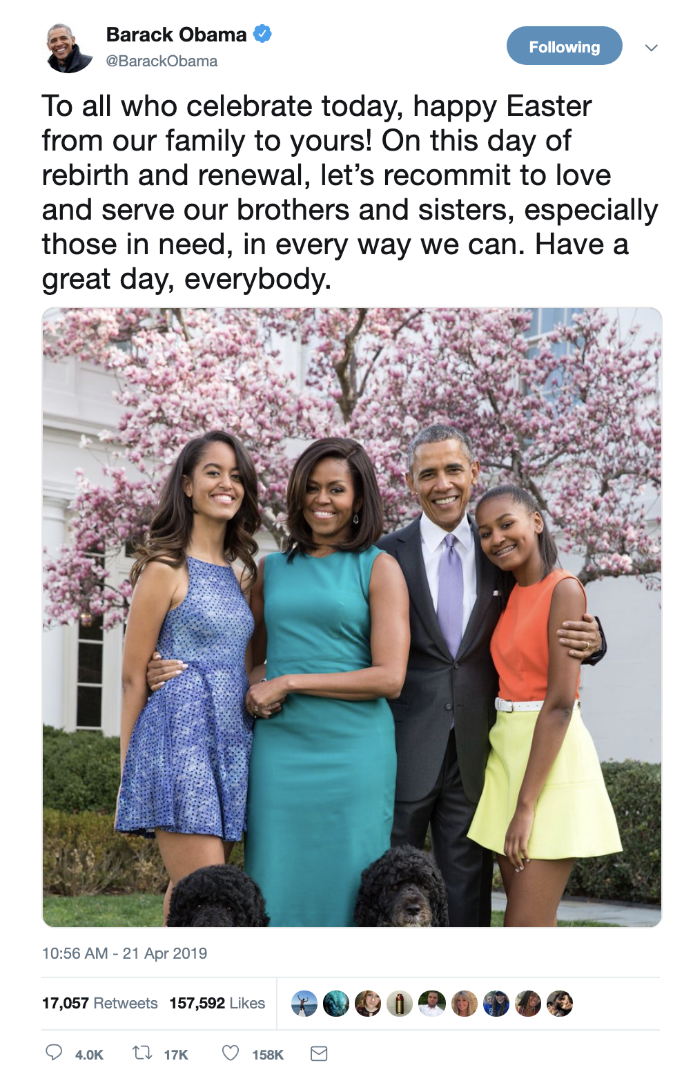 Screen-Shot-2019-04-21-at-12.50.25-PM Obama Shows Up Trump With Easter Sunday Message To America Domestic Policy Donald Trump Foreign Policy Politics Top Stories 