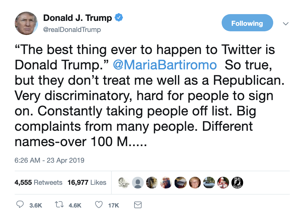Screen-Shot-2019-04-23-at-7.16.13-AM Trump Wakes Up Furious, Tweets 11 Times Back-To-Back Corruption Crime Donald Trump Economy Investigation Media Mueller Politics Racism Robert Mueller Russia Top Stories 