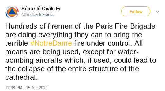 Screenshot-2019-04-15-at-7.21.27-PM France Issues Message For Trump After Cathedral Fire Remarks Donald Trump Politics Social Media Top Stories 