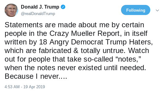 Screenshot-2019-04-22-at-9.24.06-AM Mueller Trashes Trump's Character Like No Other & It Is Pretty Great Donald Trump Politics Top Stories 