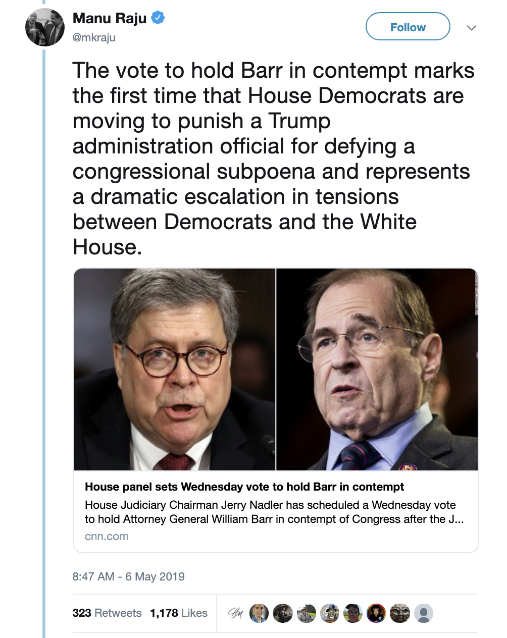 Screen-Shot-2019-05-06-at-10.24.17-AM Judiciary Committee Holds AG Barr In Contempt For Defying Subpoena Corruption Crime Domestic Policy Donald Trump Investigation Politics Top Stories 