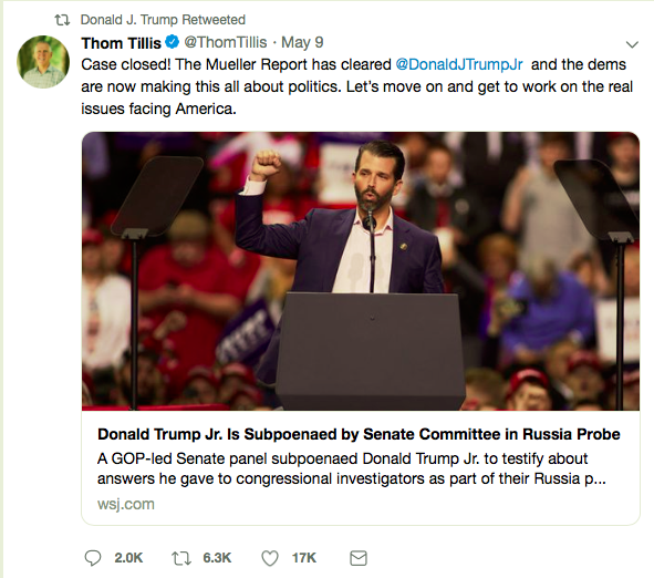 Screen-Shot-2019-05-11-at-9.19.34-AM Unhinged Trump Tweets 24 Times Before Dawn Like A Turd With No Life Donald Trump Featured Politics Social Media Top Stories Twitter 