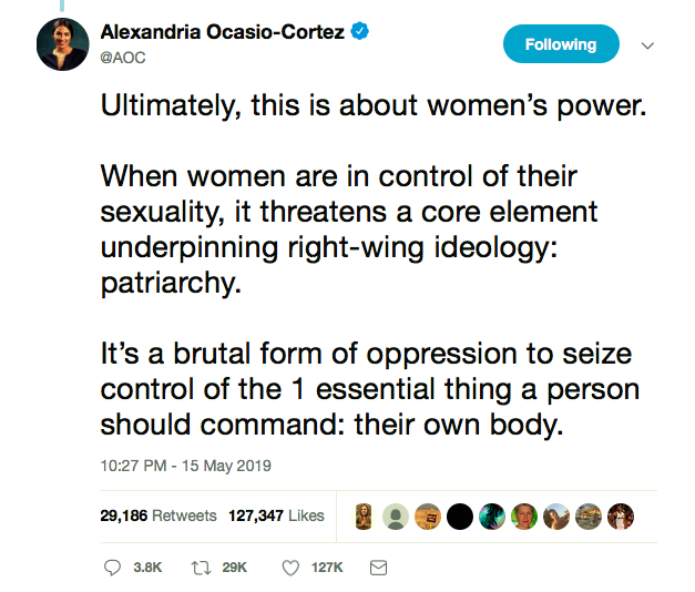 Screen-Shot-2019-05-17-at-11.58.20-AM AOC Breaks Down What Abortion Bans Are Really About - Twitter Explodes Abortion Featured Politics Sexism Top Stories Twitter 