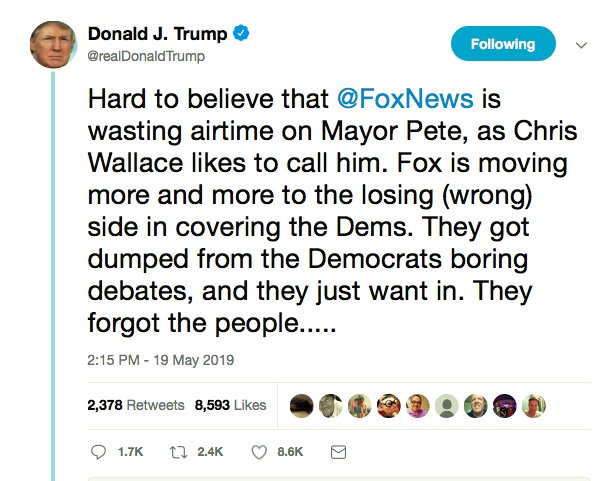 Screen-Shot-2019-05-19-at-5.29.10-PM Trump Has 8 Rage Tweet Sunday Afternoon Mental Breakdown (IMAGES) Donald Trump Featured Politics Top Stories Twitter 