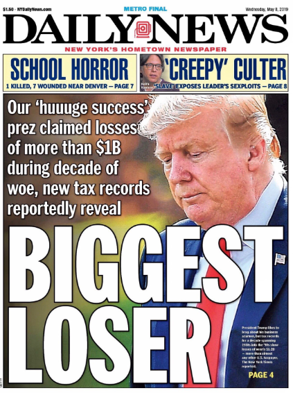 Screenshot-2019-05-08-at-12.06.29-PM NY Daily News Releases Trump Tax Avoidance Cover Image That Will Make Him Rage Donald Trump Politics Social Media Top Stories 