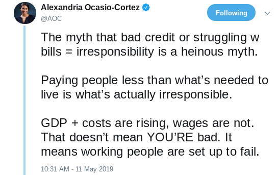 Screenshot-2019-05-11-at-2.24.05-PM AOC Drags Chase Bank On Twitter For Targeting Poor People & It's Great Donald Trump Economy Politics Social Media Top Stories 