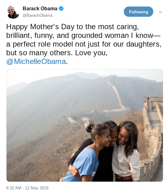 Screenshot-2019-05-12-at-12.16.45-PM Barack Obama Returns & Tweets Sunday Message Of Love Donald Trump Politics Social Media Top Stories 