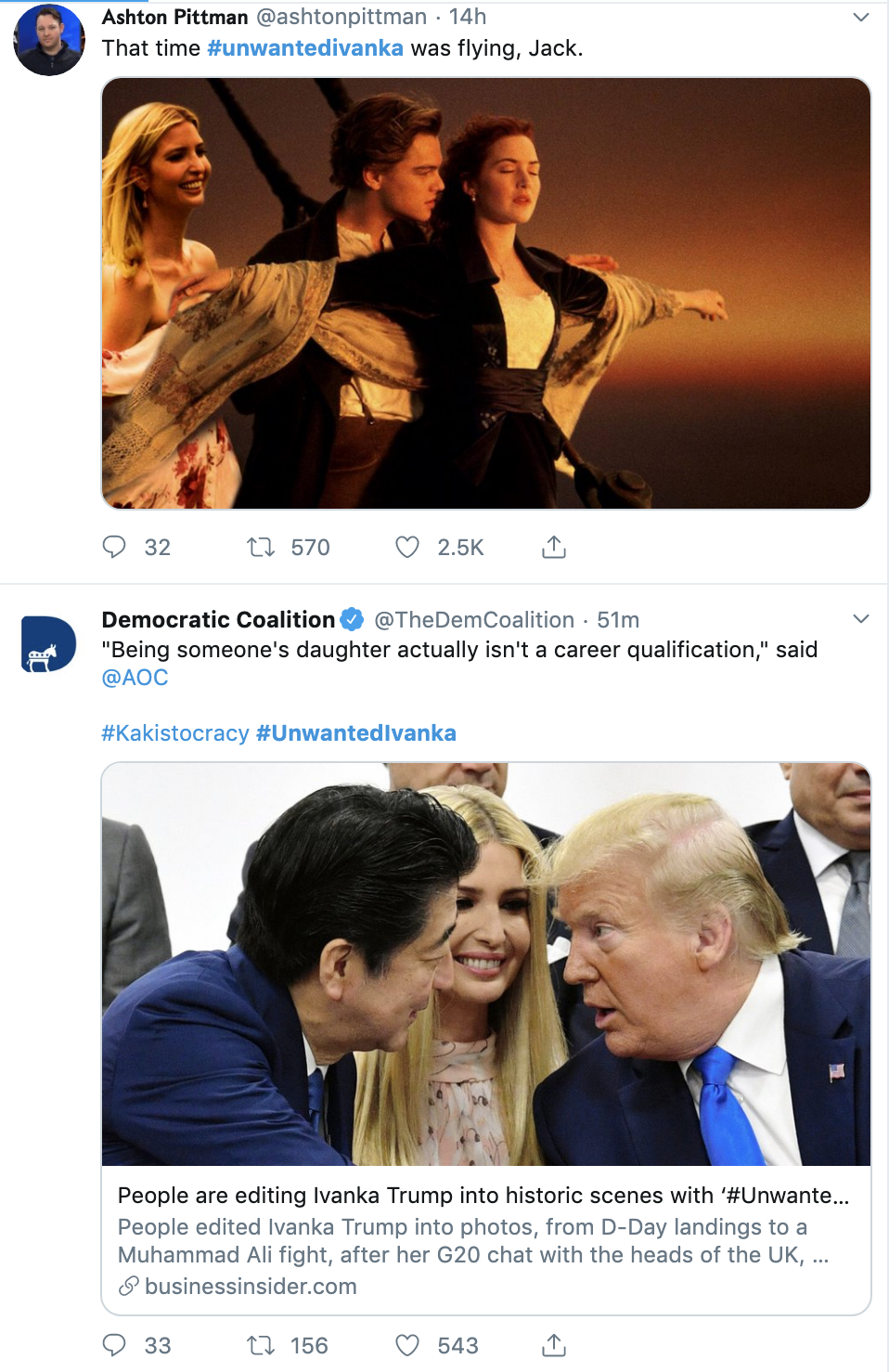 Screen-Shot-2019-07-01-at-9.29.20-AM Ivanka Meme-Mocked After Playing Pretend At G20 Summit (IMAGES) Corruption Crime Donald Trump Foreign Policy Politics Top Stories 