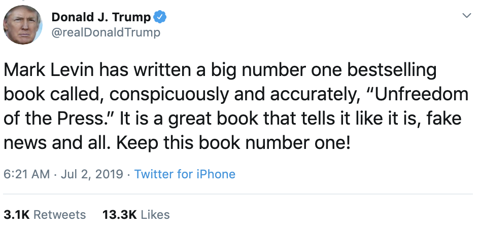 Screen-Shot-2019-07-02-at-7.08.43-AM.png?zoom=2 Donald Goes Off The Rails For Whiny Twitter Attack Like An Ugly Toddler Corruption Crime Donald Trump Economy Media Politics Top Stories 