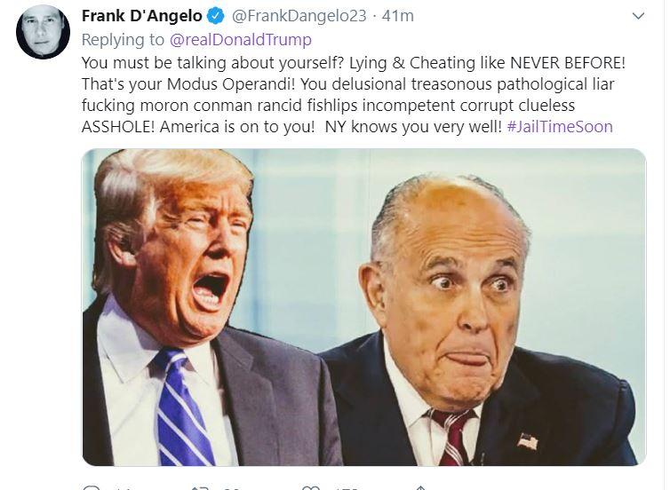 crazy8 Trump Erupts Into 7-Tweet Sunday Night Panic Attack Donald Trump Featured Impeachment Media Top Stories Twitter 