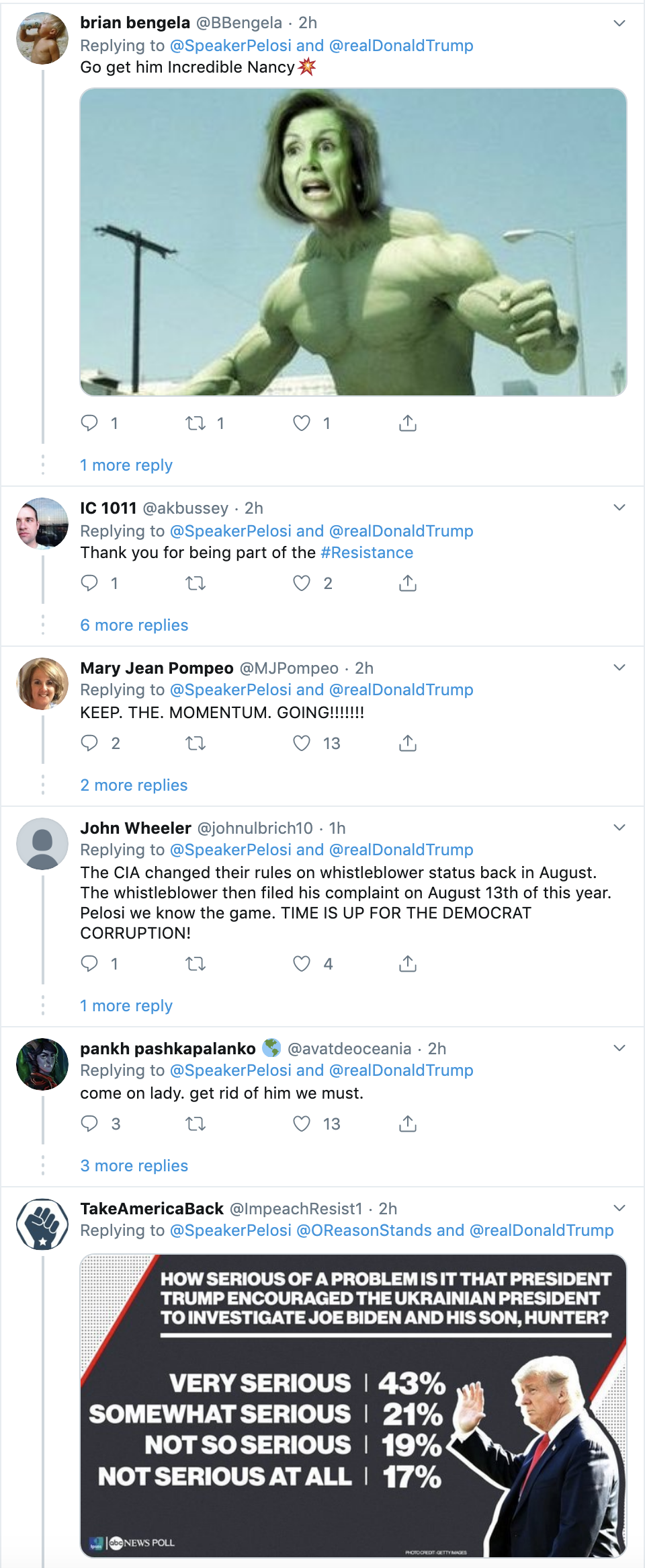 f96a1c8a-screen-shot-2019-09-29-at-10.57.53-am Pelosi Owns Trump With Sunday Impeachment Trolling Corruption Crime Domestic Policy Donald Trump Election 2016 Election 2020 Feminism Impeachment Investigation Politics Russia Scandal Top Stories 