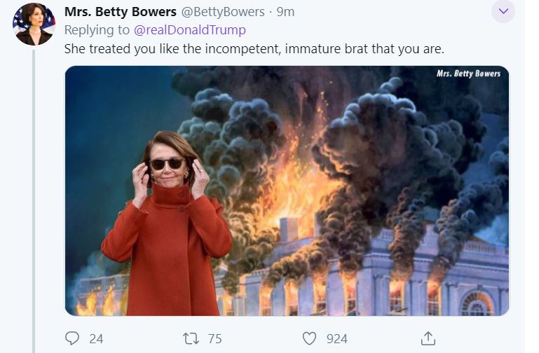 Nancy8 Pelosi Updates FaceBook/Twitter Profile Pic To Troll Trump Wednesday Night Donald Trump Election 2020 Featured Top Stories 