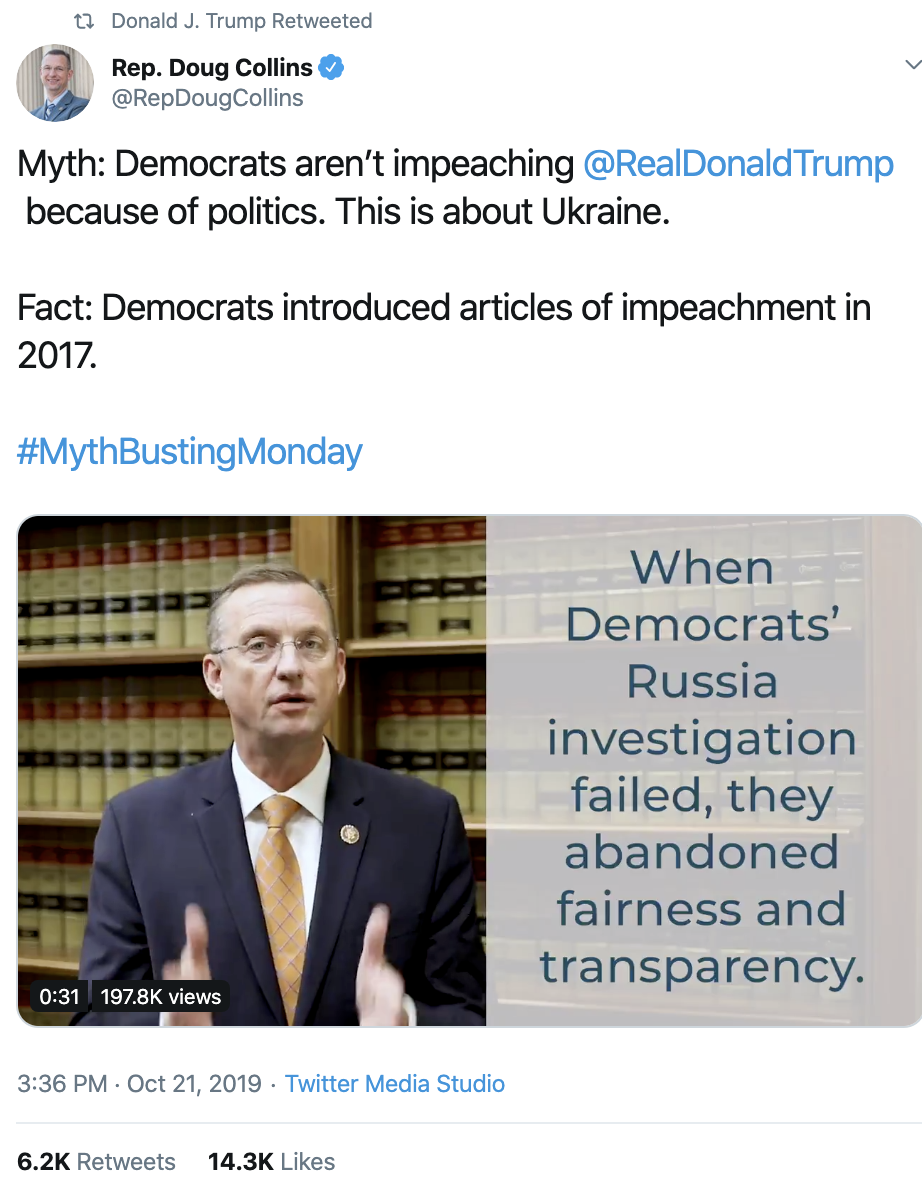 Screen-Shot-2019-10-23-at-7.27.16-AM Trump Has Embarrassing 18-Tweet Impeachment Induced Wednesday Meltdown Corruption Crime Domestic Policy Donald Trump Election 2016 Election 2020 Featured Foreign Policy Impeachment Investigation Military National Security Politics Russia Top Stories 