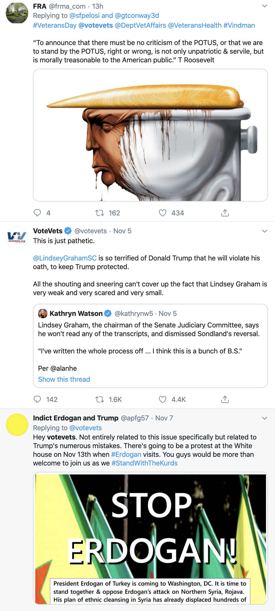 Screen-Shot-2019-11-11-at-8.40.21-AM Veterans Group Trolls Fake Patriot Trump On Twitter Corruption Crime Domestic Policy Donald Trump Election 2016 Election 2020 Featured Foreign Policy History Immigration Impeachment Military Politics Top Stories Veterans War 