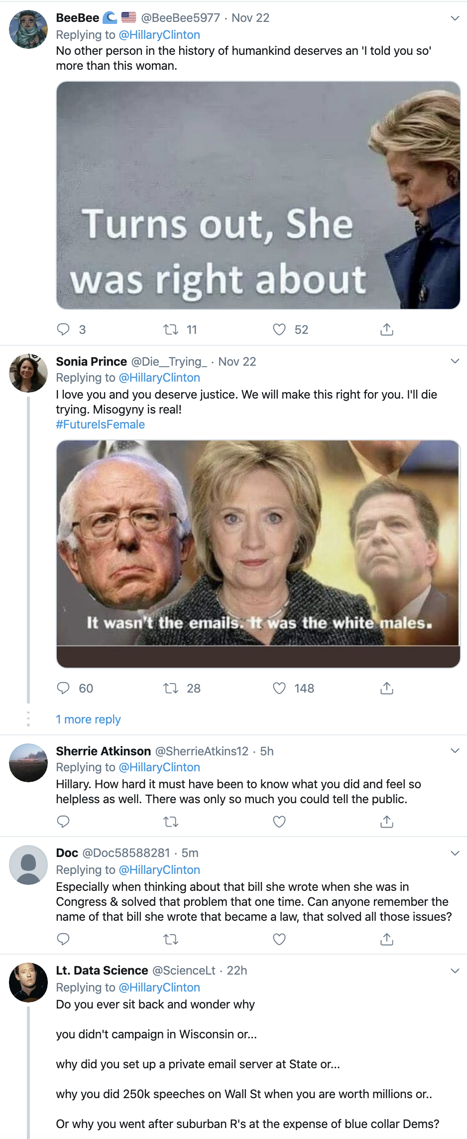 Screen-Shot-2019-11-24-at-8.29.33-AM Hillary Trolls Trump With Instantly Viral Weekend Twitter Take-Down Featured Hillary Clinton Impeachment Russia Top Stories 