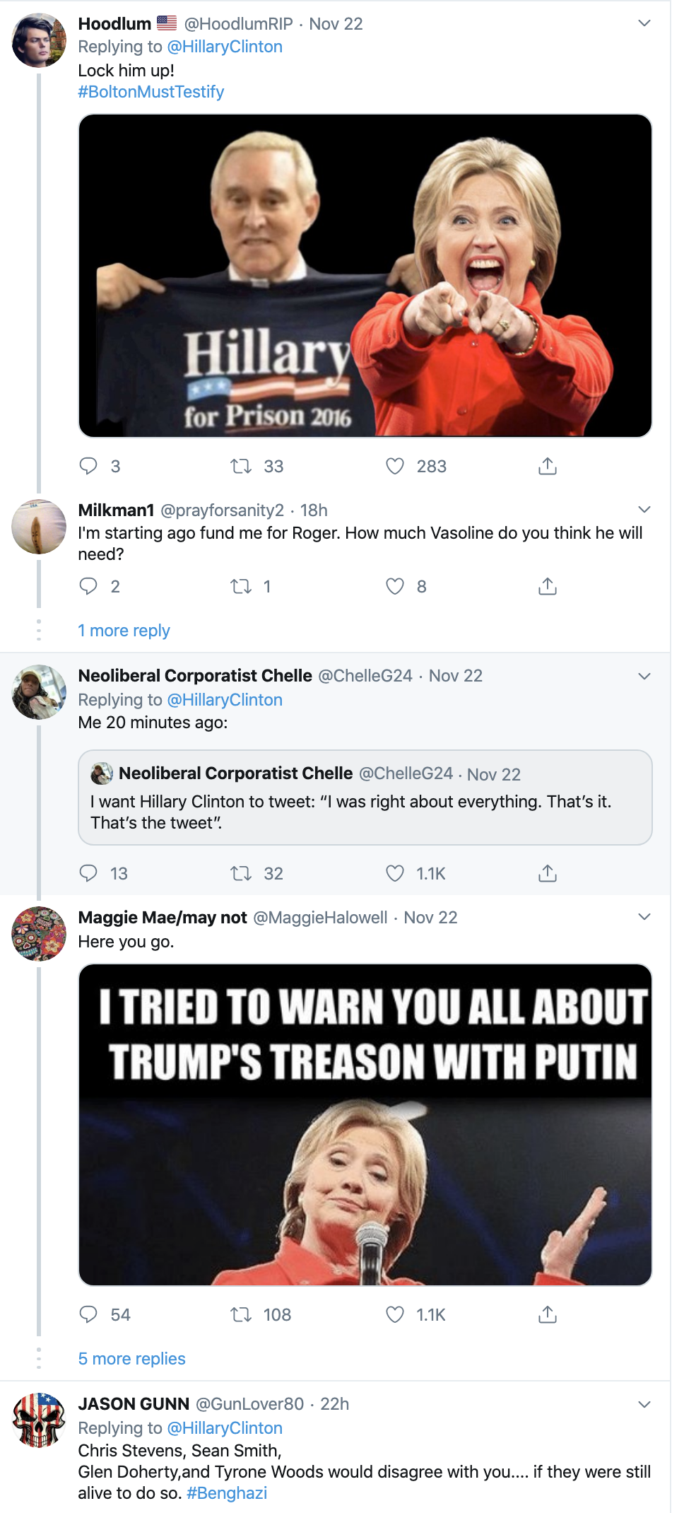 Screen-Shot-2019-11-24-at-8.30.31-AM Hillary Trolls Trump With Instantly Viral Weekend Twitter Take-Down Featured Hillary Clinton Impeachment Russia Top Stories 