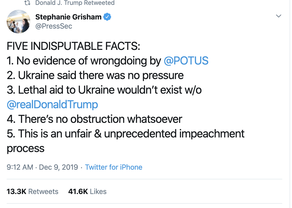 Screen-Shot-2019-12-11-at-8.23.29-AM Trump Tweets 20+ Times During Wednesday Emotional Collapse Corruption Election 2020 Featured Impeachment Top Stories 