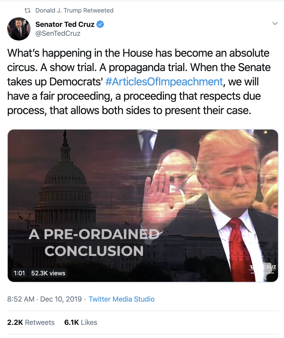 Screen-Shot-2019-12-11-at-8.37.45-AM Trump Tweets 20+ Times During Wednesday Emotional Collapse Corruption Election 2020 Featured Impeachment Top Stories 