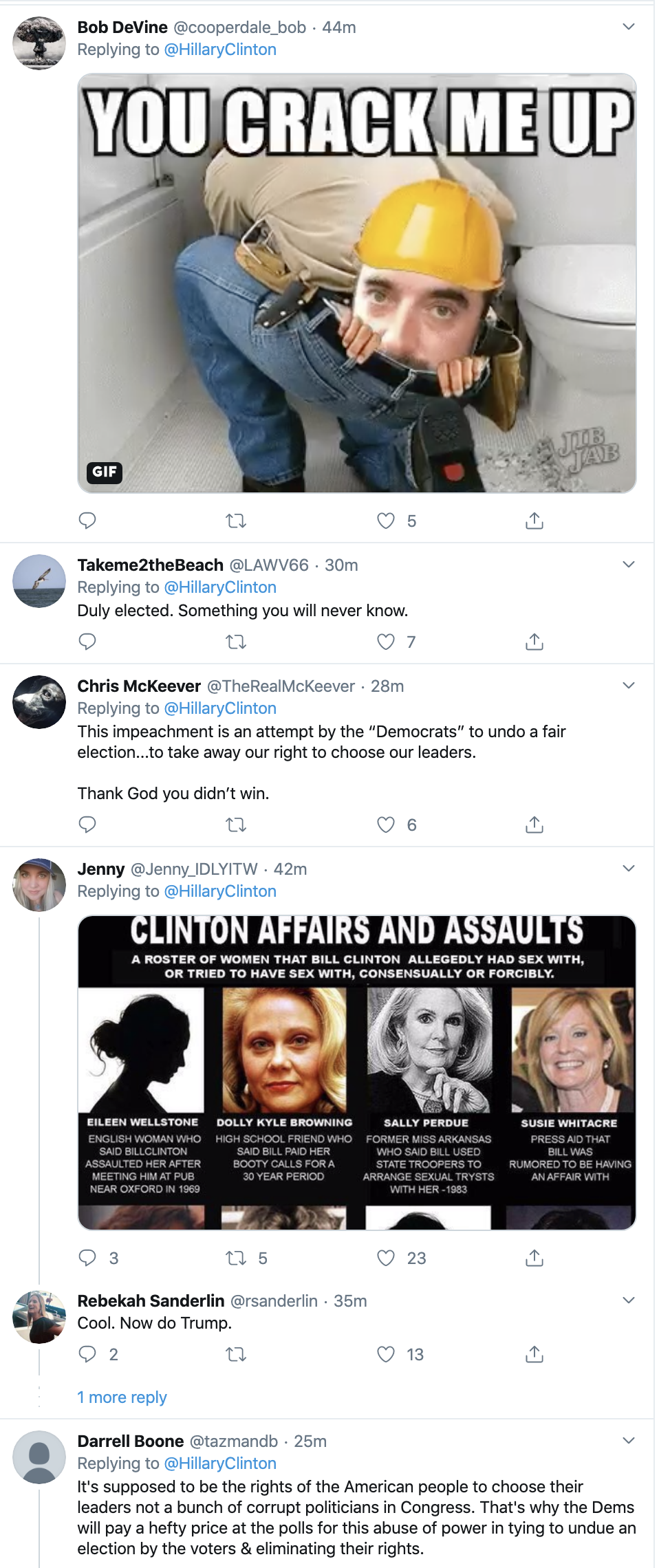 Screen-Shot-2019-12-18-at-10.35.17-AM Hillary Live Tweets Impeachment Hearing Trolling Of Trump/GOP Featured Feminism Hillary Clinton Impeachment Top Stories 