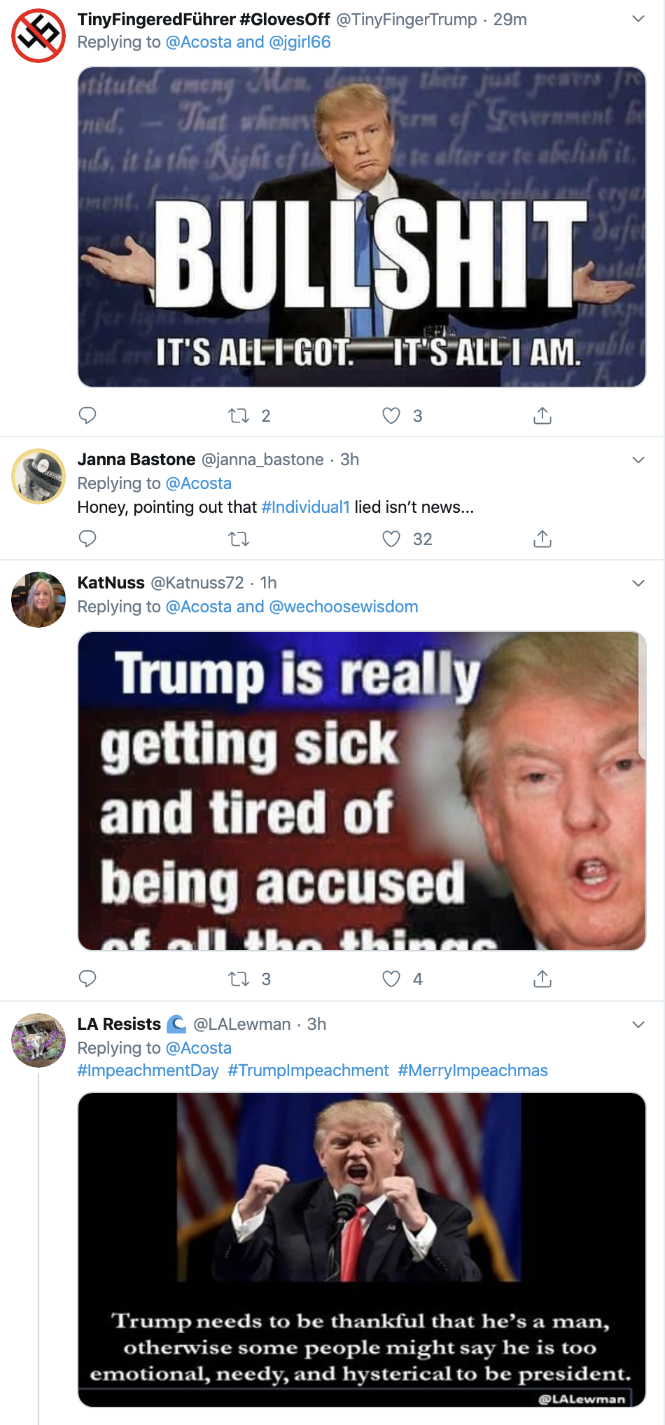 Screen-Shot-2019-12-18-at-3.05.39-PM Jim Acosta Defiantly Trolls Trump On Impeachment Day Featured Impeachment Media Social Media Top Stories 