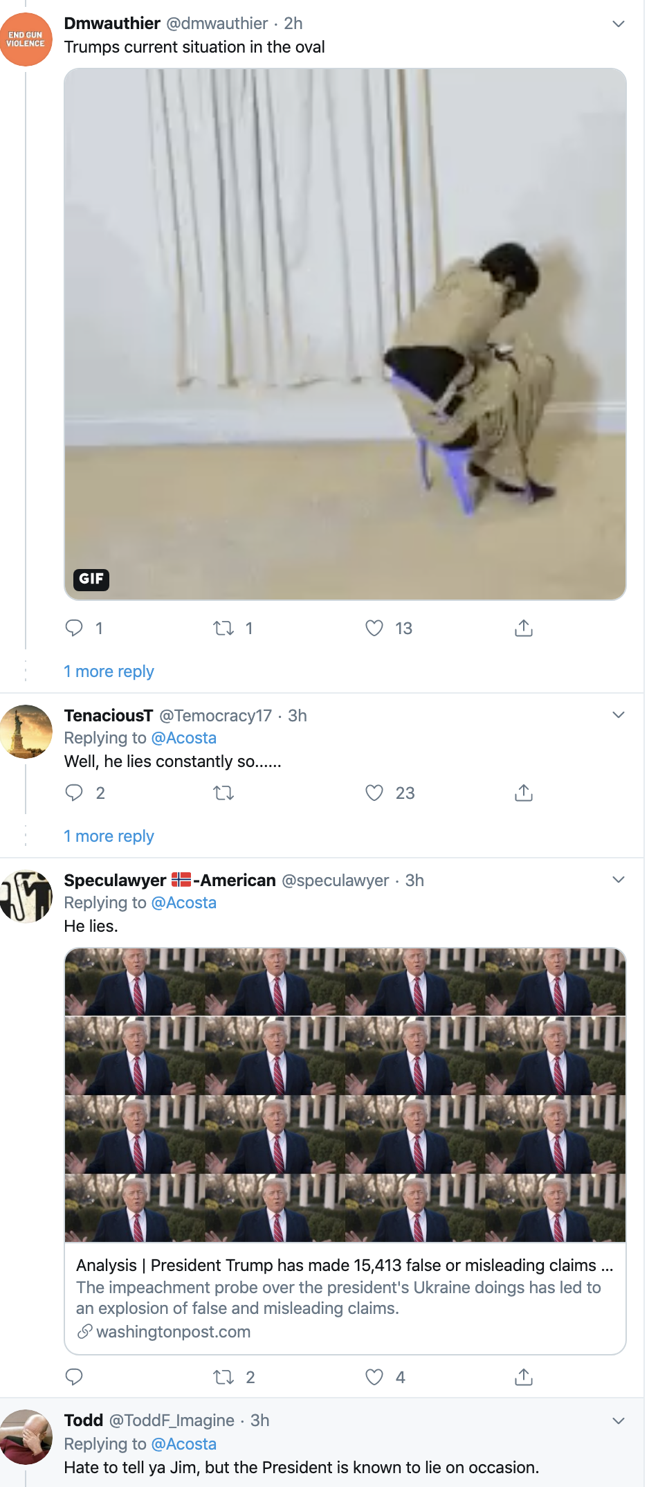 Screen-Shot-2019-12-18-at-3.05.56-PM Jim Acosta Defiantly Trolls Trump On Impeachment Day Featured Impeachment Media Social Media Top Stories 